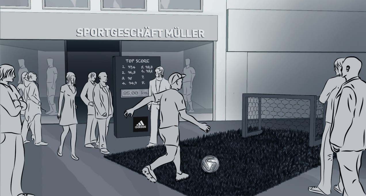 speed gun WC nur Tor kreide